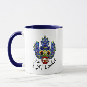 Taza Máscara de pavo real Sri Lanka