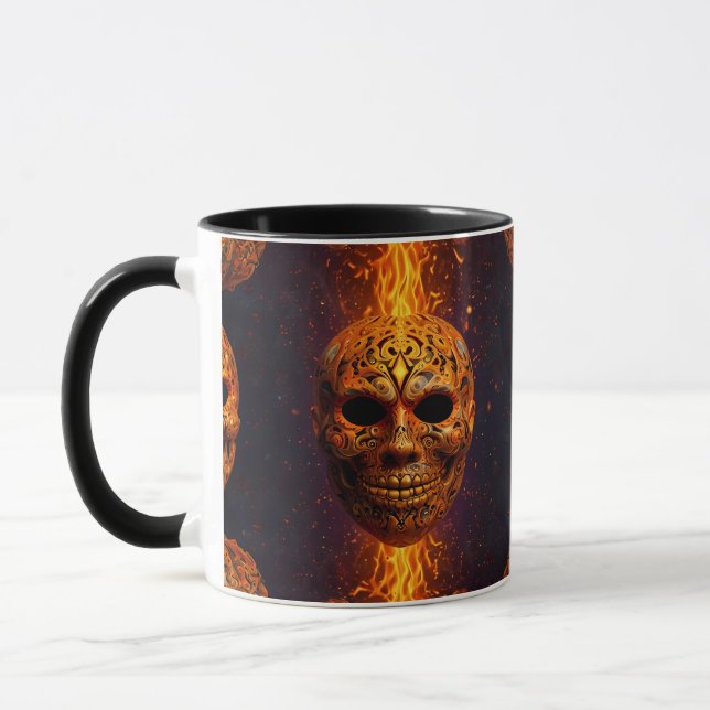 Taza Máscara de Terror de Cara de Calabaza (Izquierda)