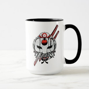 Taza Máscara del pelotón el   Katana del suicidio y