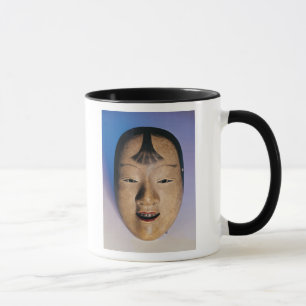 Taza Máscara del teatro de Noh de un muchacho joven