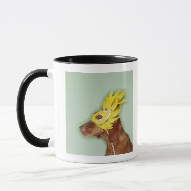 Taza Máscara que lleva del perro (Izquierda)