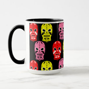 Taza Máscaras de concurso de lucha libre