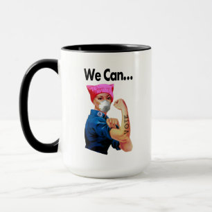 Taza Máscaras podemos votar a Rosie the Riveter