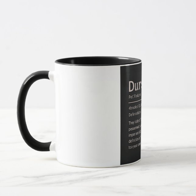 Taza Mascota apodo Diccionario Personalizado personaliz (Izquierda)