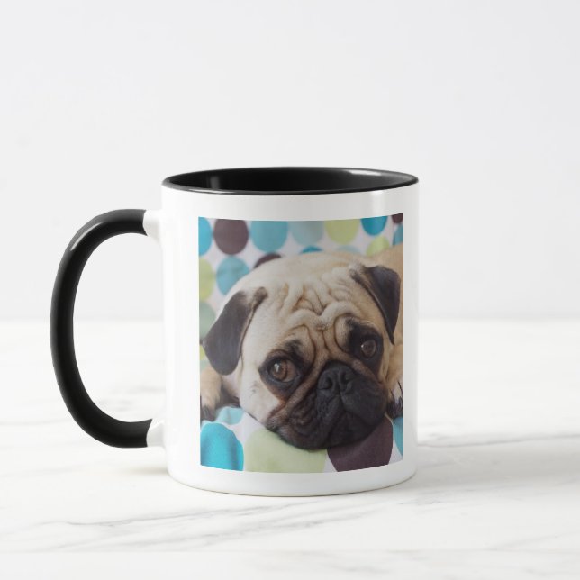 Taza mascota curioso de los jóvenes (Izquierda)