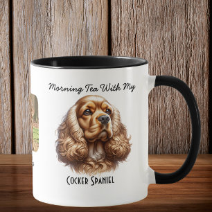 Taza Mascota de acuarela Cocker Spaniel Personalize