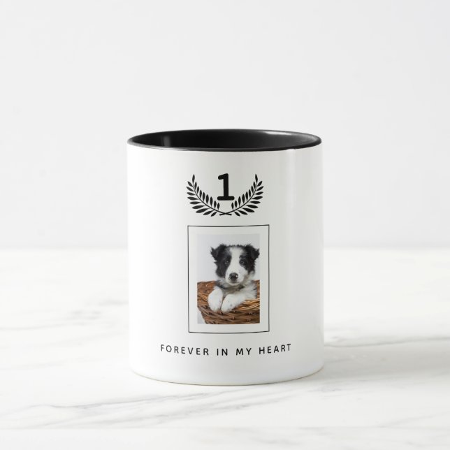 Taza mascota de perros en memoria de personalizados (Centro)