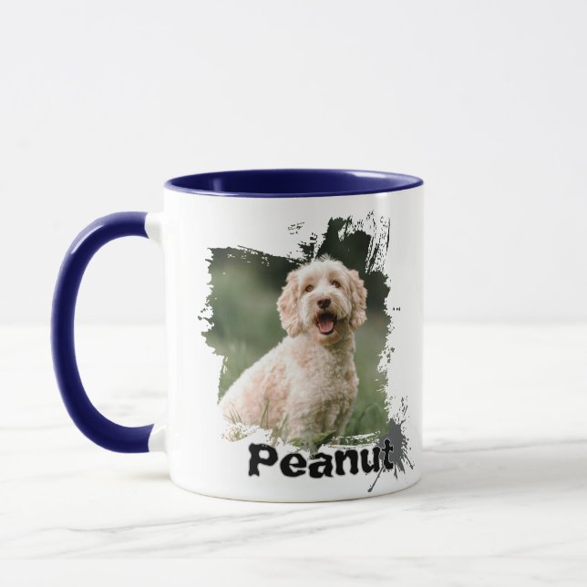 Taza Mascota personalizado Foto Mug - Perro personaliza (Izquierda)