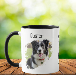 Taza Mascota Photo Border Collie Personalize