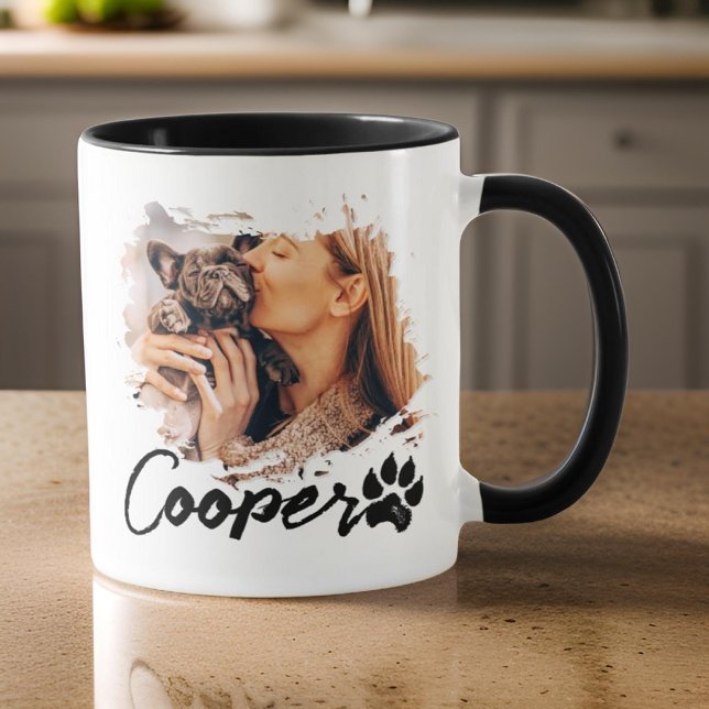 Taza Mascota Simple Moderna Tipografía Guay Nombre Dos  (Subido por el creador)