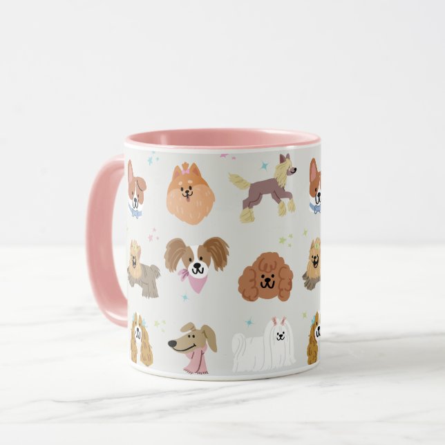 Taza Mascotas de perros niños (Anverso izquierdo)