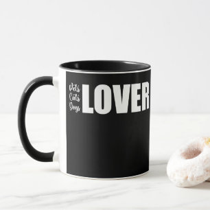 Taza mascotas gatos perros amante