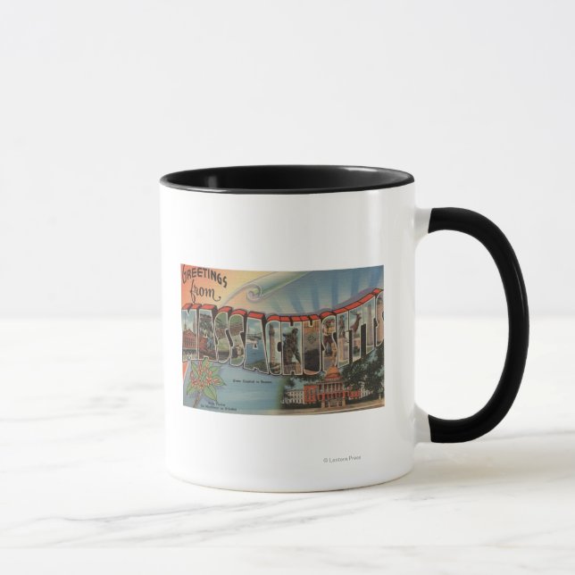 Taza Massachusetts (Capital Estatal/Flor) (Derecha)