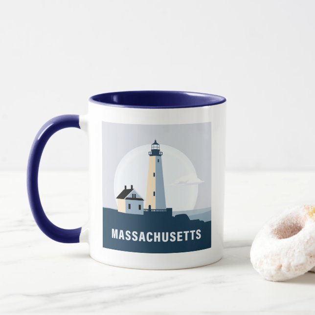 Taza Massachusetts (Estados Unidos de América) (Con donut)