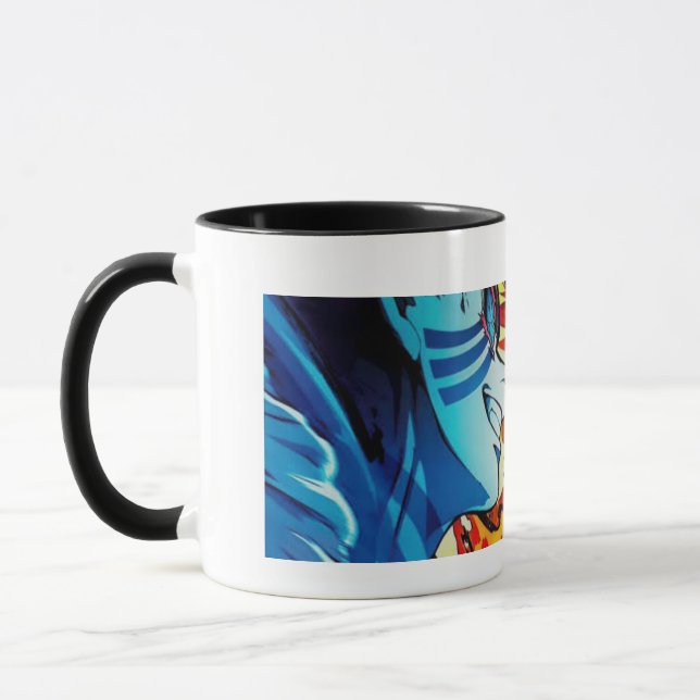 Taza Matador de demonios (Rengoku kyojuro y akaza) (Izquierda)