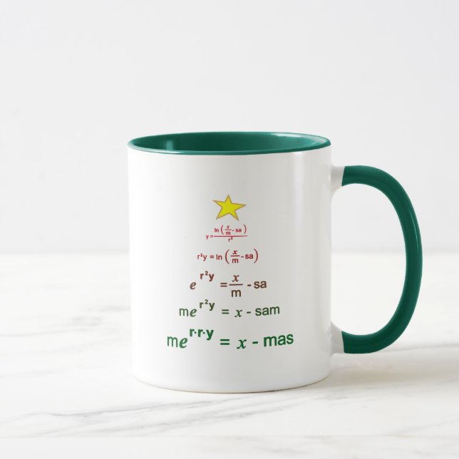 Taza Matemáticas de navidades (Derecha)