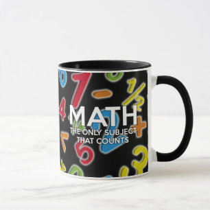 Taza Matemáticas. El único sujeto que cuenta