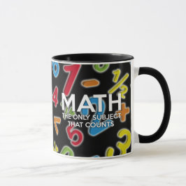 Taza Matemáticas. La única materia que cuenta
