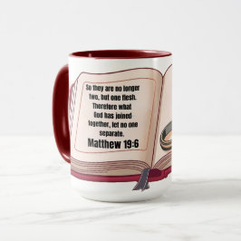 Taza Mateo 19:6 Mug
