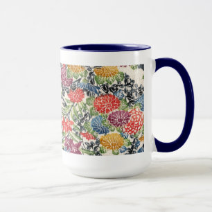 Taza Materia textil de Bingata del Okinawan