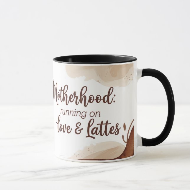 Taza Maternidad Amor y café latente Mug (Derecha)