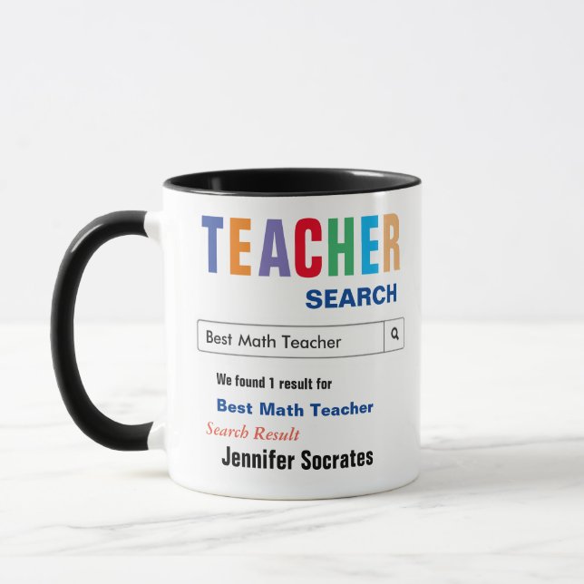 Taza Math Best Teacher Gift (Izquierda)