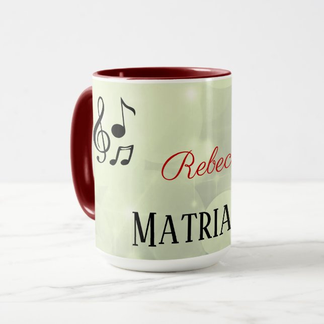 Taza Matriarca musical personalizada (Anverso izquierdo)