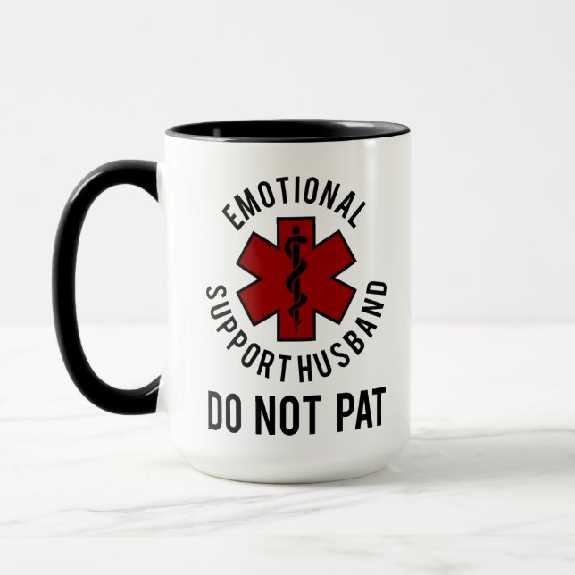 Taza Matrimonio divertido Apoyo emocional Humor Gif Esp (Izquierda)