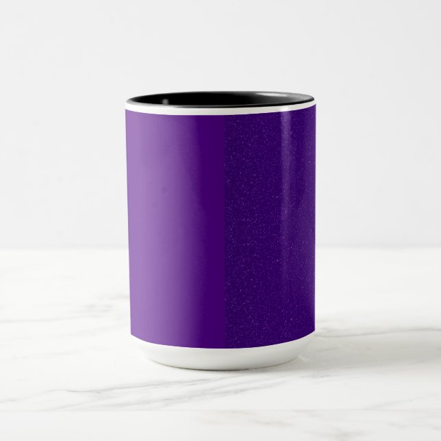 Taza Matte + ruido Split Purple Coffee Mug - Personaliz (Centro)