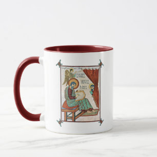 Taza Matthew De Lindisfarne Medieval Manuscript