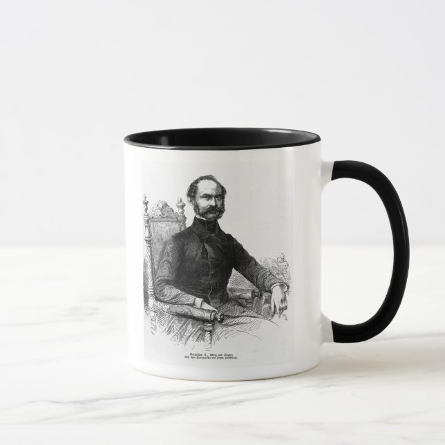 Taza Maximiliano II, rey de Baviera (Derecha)