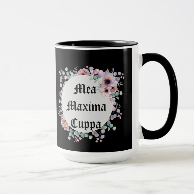 Taza Máximos latinos chistosos Cuppa del Mea del (Derecha)