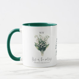 Taza May Birth Month Flower Valley Regalo de cumpleaños