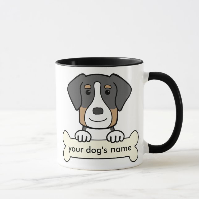 Taza Mayor perro suizo personalizado de la montaña (Derecha)