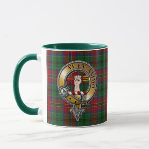 Taza McCulloch Tartan & Badge