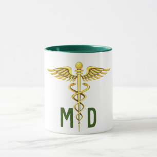 Taza md médica profesión médica símbolo universal