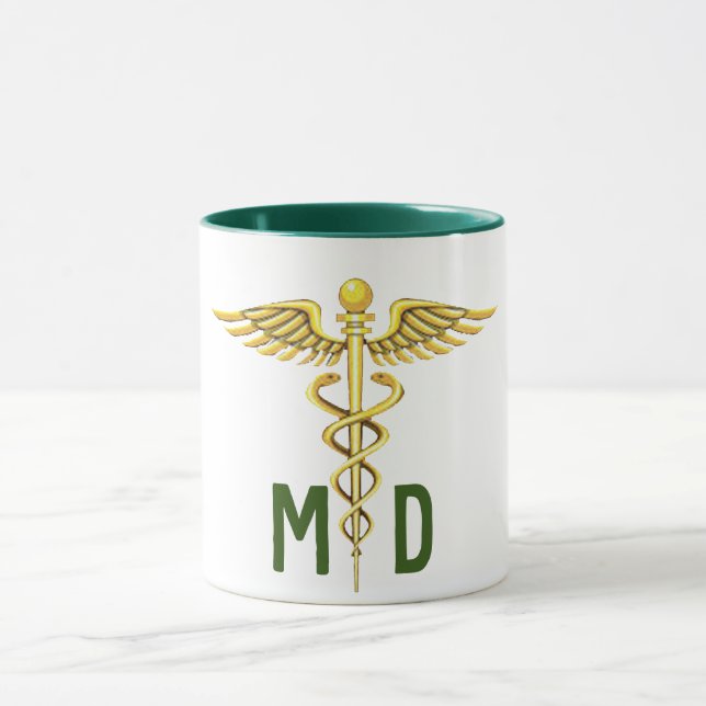 Taza md médica profesión médica símbolo universal (Centro)