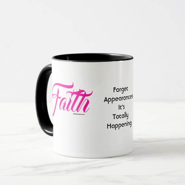 Taza MDILLONDESIGNS.COM presenta #FAITH (Anverso izquierdo)
