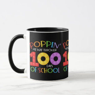 Taza Me abriré camino a través de 100 días de colegio