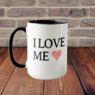 Taza ME AMO CON Scribble Red Heart - Personalizable