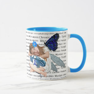 Taza "ME/CFS" Fatiga Crónica Angel Fairy Chica Mug