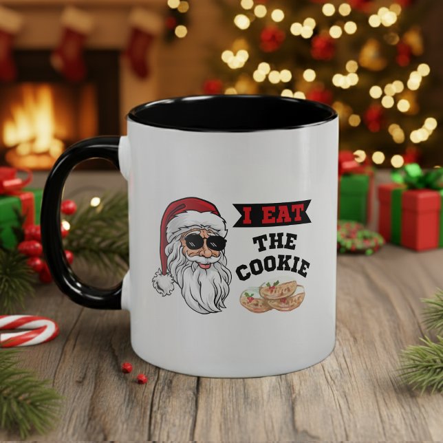 Taza Me Comí Los Famosos Chistes De Santa Navidades De  (I Eat The Cookie Funny Dirty Joke Santa Christmas Mug
)