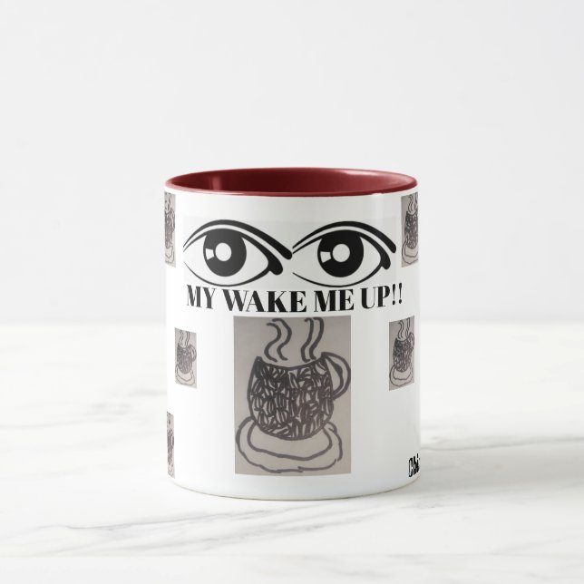 TAZA ME DESPIERTO DE CAFÉ MUG (Centro)