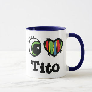 Taza Me encanta (amo) Tito