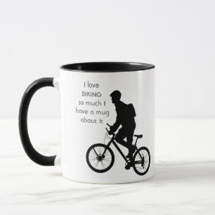 Taza Me encanta andar en bicicleta y me siento muy dive