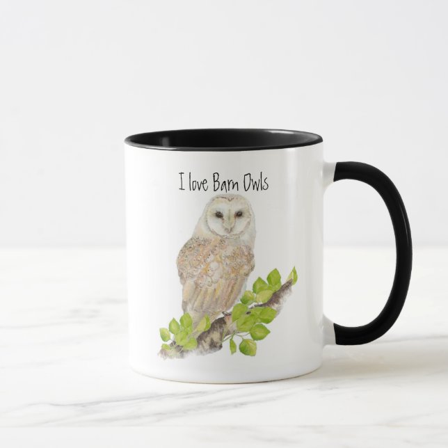 Taza Me encanta Barn Owl Mugs (Derecha)