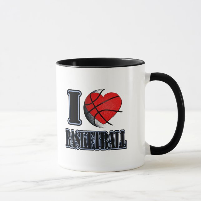 Taza Me encanta el baloncesto - Mugs (Derecha)