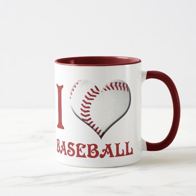 Taza Me encanta el béisbol (Derecha)