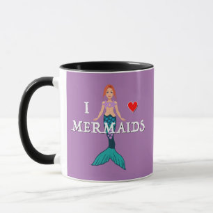Taza Me encanta el diseño de las sirenas - Mug de Combo