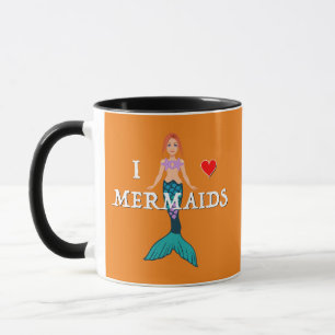 Taza Me encanta el diseño de las sirenas - Mug de Combo